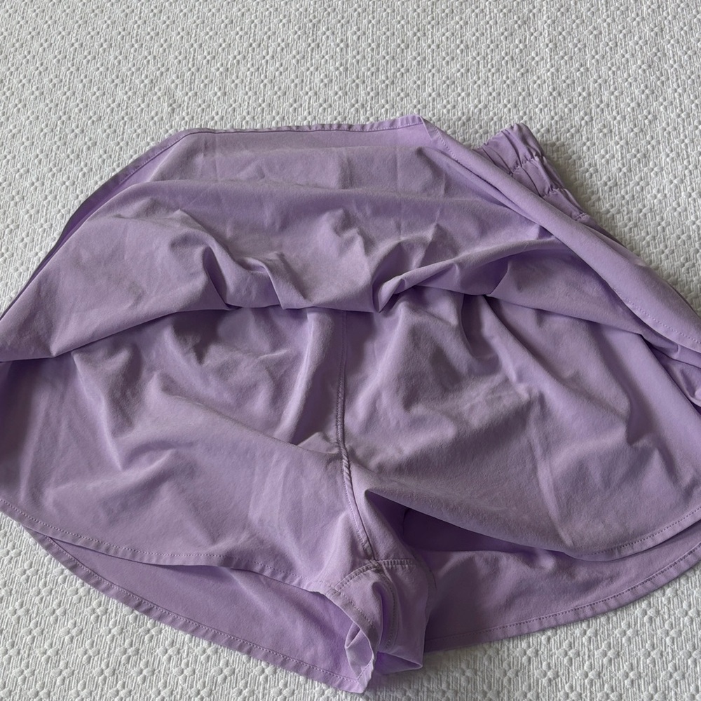 CRZ YOGA Lilac Elastic-Waist Athletic Skort. - Picture 5 of 11